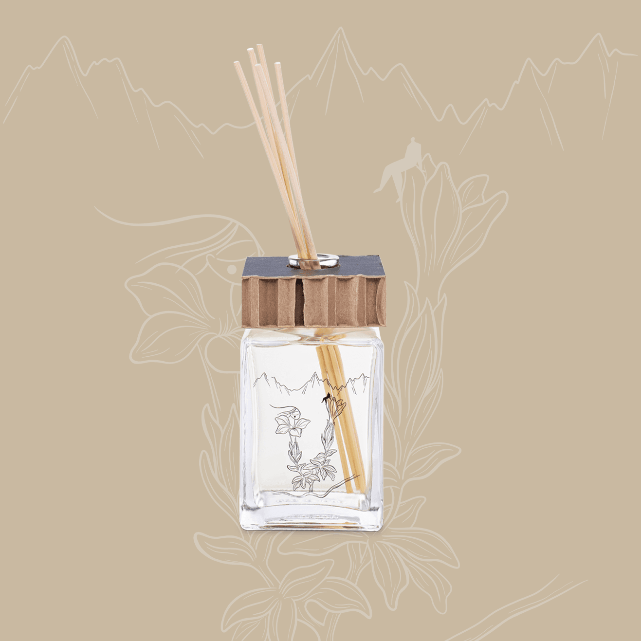 Profumatore per ambienti 500ml, diffusore con bastoncini HOME FRAGRANCE [Comfort Zone